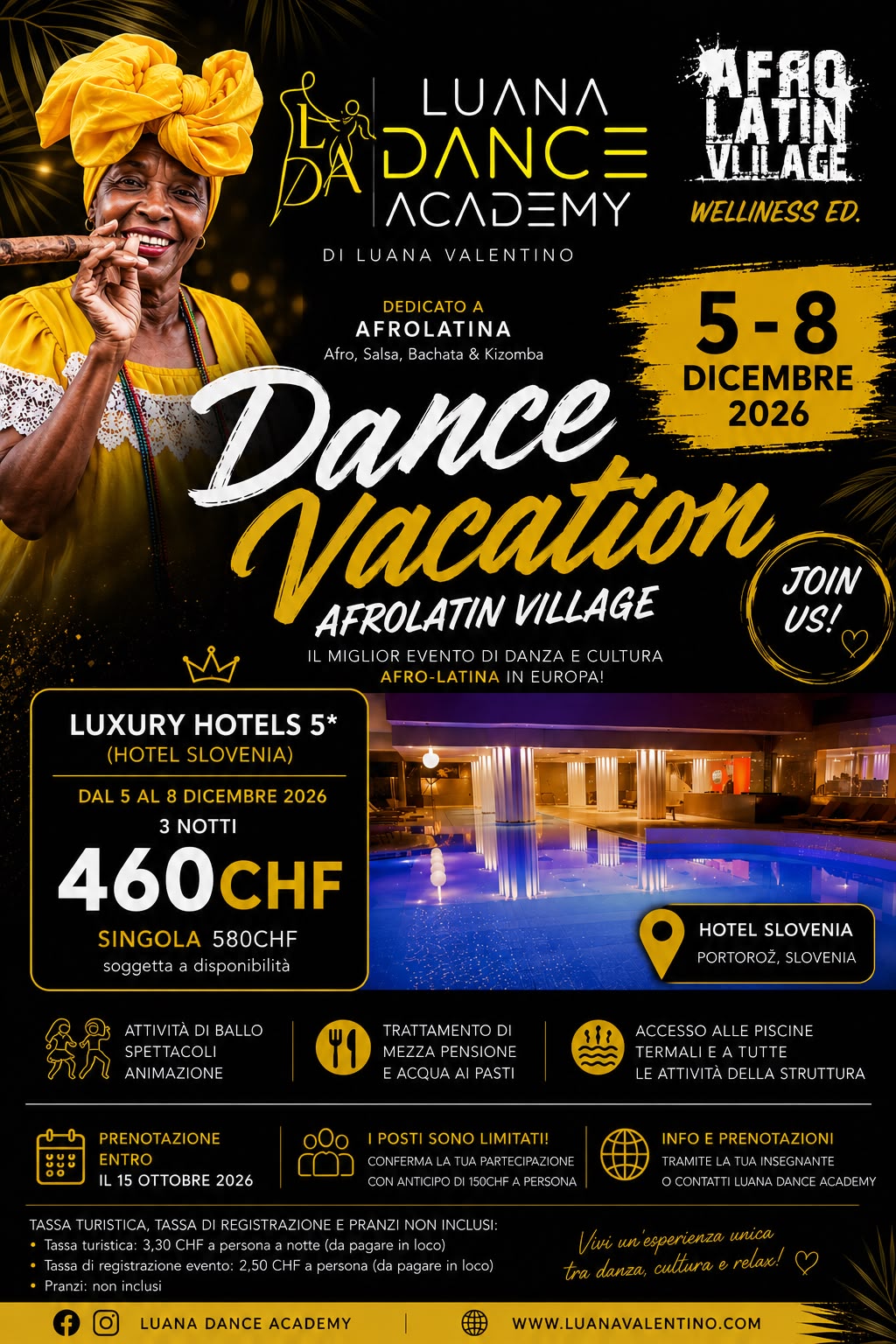 Locandina Afrolatin Village — Dance Vacation